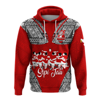 Custom Personalised Tonga Rugby Ikale Tahi Sipi Tau Hoodie LT2 - Wonder Print Shop