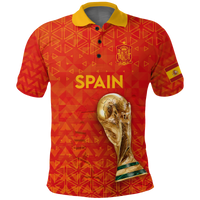 Custom Spain Polo Shirt Football 2022 LT2 - Wonder Print Shop