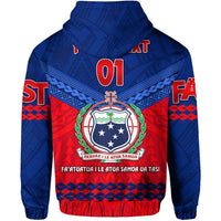 Custom Samoa FAST Party Zip Hoodie Simple Style LT8 - Wonder Print Shop