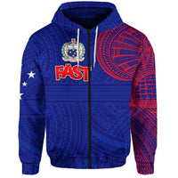 Samoa FAST Party Zip Hoodie Original Style LT8 - Wonder Print Shop