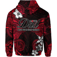 Custom Polynesian Fathers Day Hoodie I Love You In Every Universe Red LT8 - Wonder Print Shop