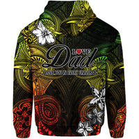 Custom Polynesian Fathers Day Hoodie I Love You In Every Universe Reggae LT8 - Wonder Print Shop