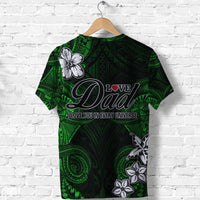 Custom Polynesian Fathers Day T Shirt I Love You In Every Universe Green LT8 - Wonder Print Shop