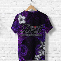 Custom Polynesian Fathers Day T Shirt I Love You In Every Universe Purple LT8 - Wonder Print Shop