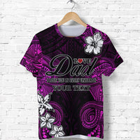 Custom Polynesian Fathers Day T Shirt I Love You In Every Universe Pink LT8 - Wonder Print Shop