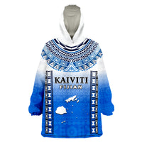 Fiji Kaiviti Fijian Special Tapa Pattern Wearable Blanket Hoodie - Wonder Print Shop