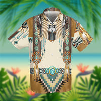 Brown Pattern Breastplate Native American Hawaiian Shirt 3D LT10 - Wonder Print Shop