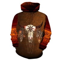 Bison Head Indigenous Quotes Native American Design 3D Hoodie LT10 - Wonder Print Shop