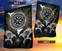 Viking Garden Flag Raven, Valknut and Vegvisir RLT12 - Wonder Print Shop