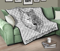 White Wolf Native American Amercan Premium Quilt LT10 - Wonder Print Shop
