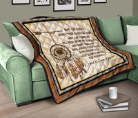 Native American May The Star Carry Your Sadness Away Premium Quilt LT10 - Wonder Print Shop