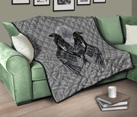Viking Premium Quilt Raven Valknut RLT12 - Wonder Print Shop