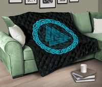 Viking Triple Horn Odin Premium Quilt RLT12 - Wonder Print Shop