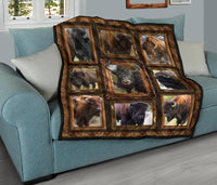 Bison Buffaloes Native American Premium Quilt LT10 - Wonder Print Shop