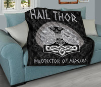 Viking Thor's Hammer Mjollnir Premium Quilt RLT12 - Wonder Print Shop