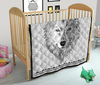 White Wolf Native American Amercan Premium Quilt LT10 - Wonder Print Shop