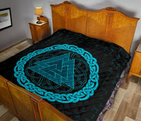 Viking Triple Horn Odin Premium Quilt RLT12 - Wonder Print Shop