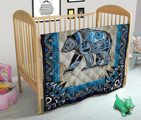 Bear Symbol Native American Premium Quilt LT10 - Wonder Print Shop