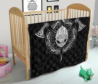 Viking Helmet Crossed Premium Quilt RLT12 - Wonder Print Shop