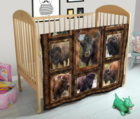 Bison Buffaloes Native American Premium Quilt LT10 - Wonder Print Shop