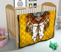 Owl Yellow Native American Premium Quilt LT10 - Wonder Print Shop