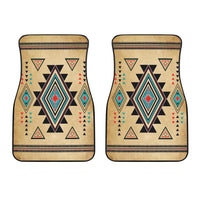 Southwest Symbol Native American Front Car Mats Set Of 2 LT10 - Wonder Print Shop