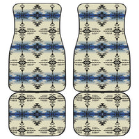 Native American Seamless Geometric Pattern Front and Back Car Mats Set Of 4 LT10 - Wonder Print Shop