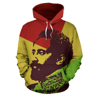 African Hoodie Ethiopian King Jah Lion Pullover - Wonder Print Shop