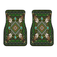 Mandala Green Native American Front Car Mats (Set Of 2) LT10 - Wonder Print Shop