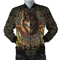 Wolf Warrior Dreamcatcher Exclusive Background Native American Design 3D Bomber Jackets LT10 - Wonder Print Shop