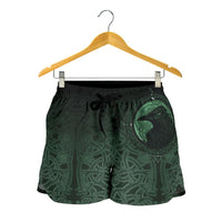 viking-womes-shorts-ethnic-odin-raven-green