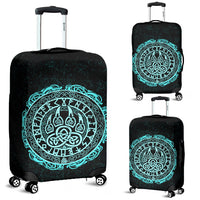Viking Luggage Covers - Viking Bear Claws Cyan Tattoo RLT12 - Wonder Print Shop