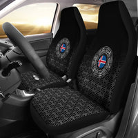 Viking Car Seat Covers Iceland Coat Of Arms RLT12 - Wonder Print Shop