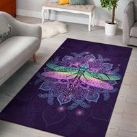 Maori Mandala Dragonfly Area Rug - Wonder Print Shop