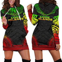Cook Islands Women's Hoodie Dress - Polynesian Reggae Chief - Wonder Print Shop