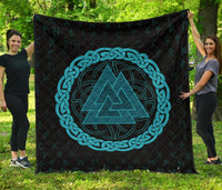 Viking Triple Horn Odin Premium Quilt RLT12 - Wonder Print Shop