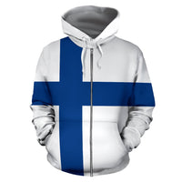Finland Zip Hoodie Original Flag - Wonder Print Shop
