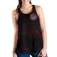 Viking Women's Racerbakc Tank - Viking Bear Claws Blood Tattoo RLT12 - Wonder Print Shop