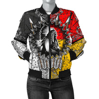 Chief Arrow Native American Women's Bomber Jacket LT10 - Wonder Print Shop