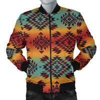 Blue Orange Men's Bomber Jacket LT10 - Wonder Print Shop