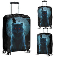 Viking Luggage Covers, Fenrir Viking Wolf and Moon RLT12 - Wonder Print Shop
