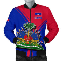 Haiti Men's Bomber Jacket - Haitian Pride - Wonder Print Shop