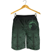 viking-mens-shorts-ethnic-odin-raven-green