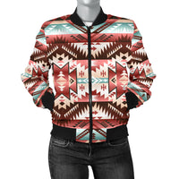 Red Vector Women's Bomber Jacket LT10 - Wonder Print Shop