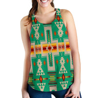 Green Tribe Design Native American Women Racerback Tank LT10 - Wonder Print Shop