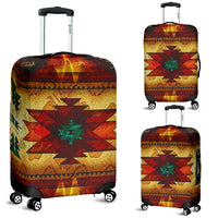 United Tribes Brown Design Native American Luggage Covers LT10 - Wonder Print Shop