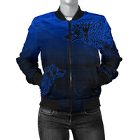 Viking Women's Bomber Jacket, Skoll and Hati RLT12 - Wonder Print Shop
