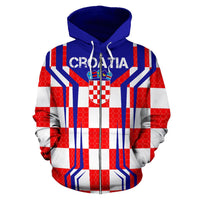 (Hrvatska) Sport Croatia Edition Zipper Hoodie - Wonder Print Shop