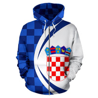 Sport Croatia Zip Up Hoodie Circle Style 03 - Wonder Print Shop