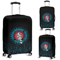 Viking Luggage Covers - Raven Celtic Cyan RLT12 - Wonder Print Shop